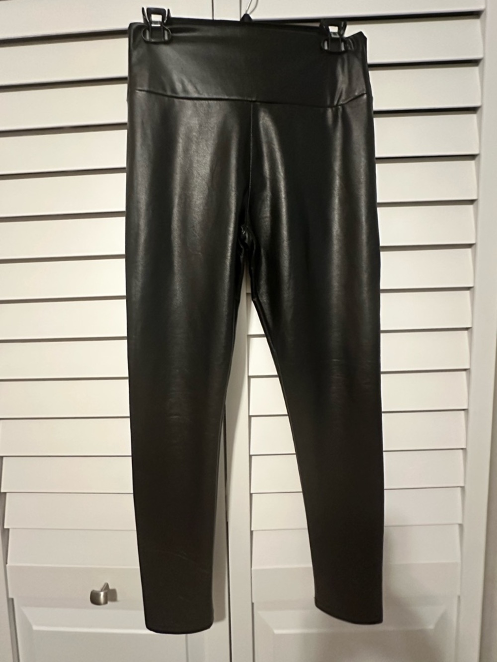 Black Faux Leather Leggings